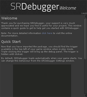 Welcome Screen Example